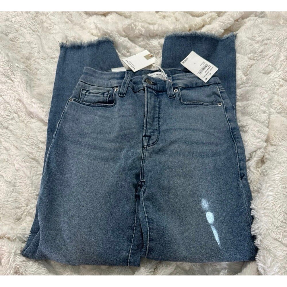 Good American Good legs straight leg jeans 2